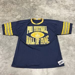 RARE Vintage NFL Pro Football Hall of Fame Shirt XL Bike Single Stitch USA Blue
